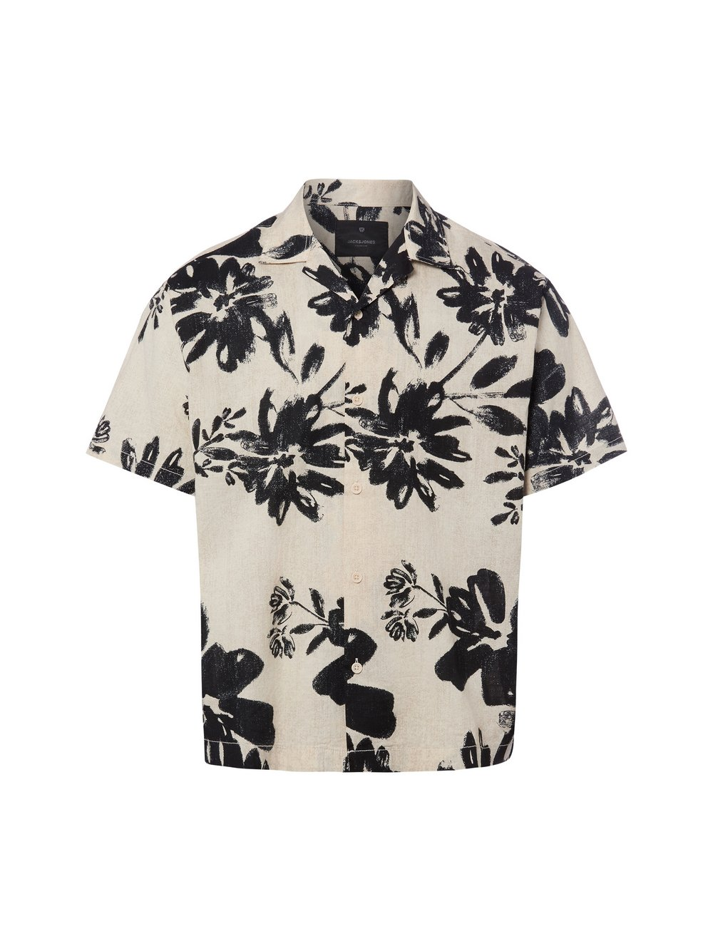 Jack & Jones Męska koszula casual - JPRBlavenice Mężczyźni Regular Fit Bawełna beżowy, XL