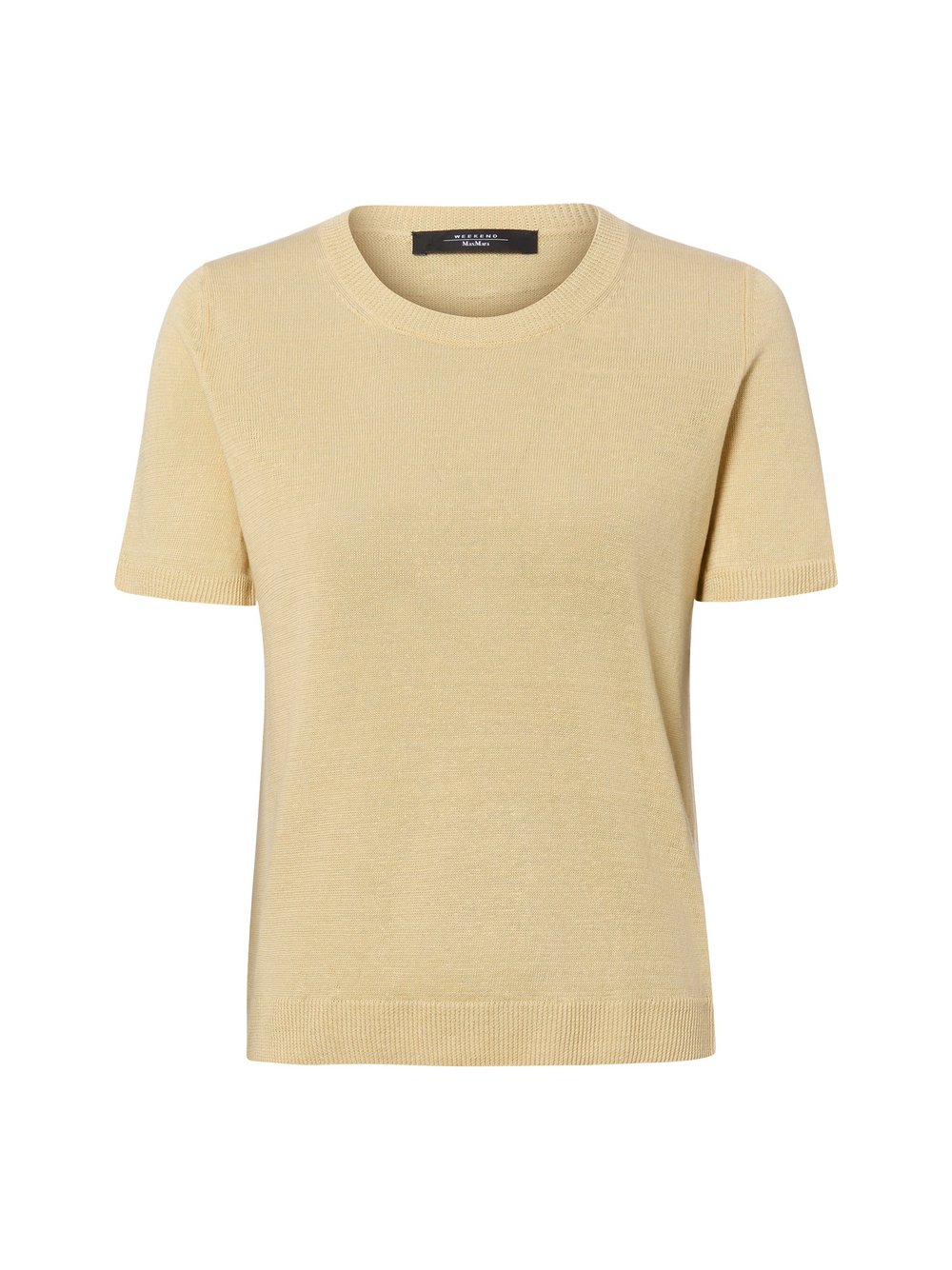 Weekend Max Mara Damska koszula z dzianiny lnianej Kobiety len żółty, XL