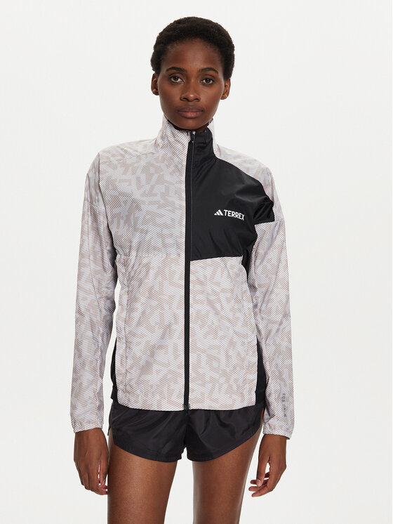adidas Kurtka do biegania Terrex Trail Running IW9245 Écru Regular Fit miniaturka