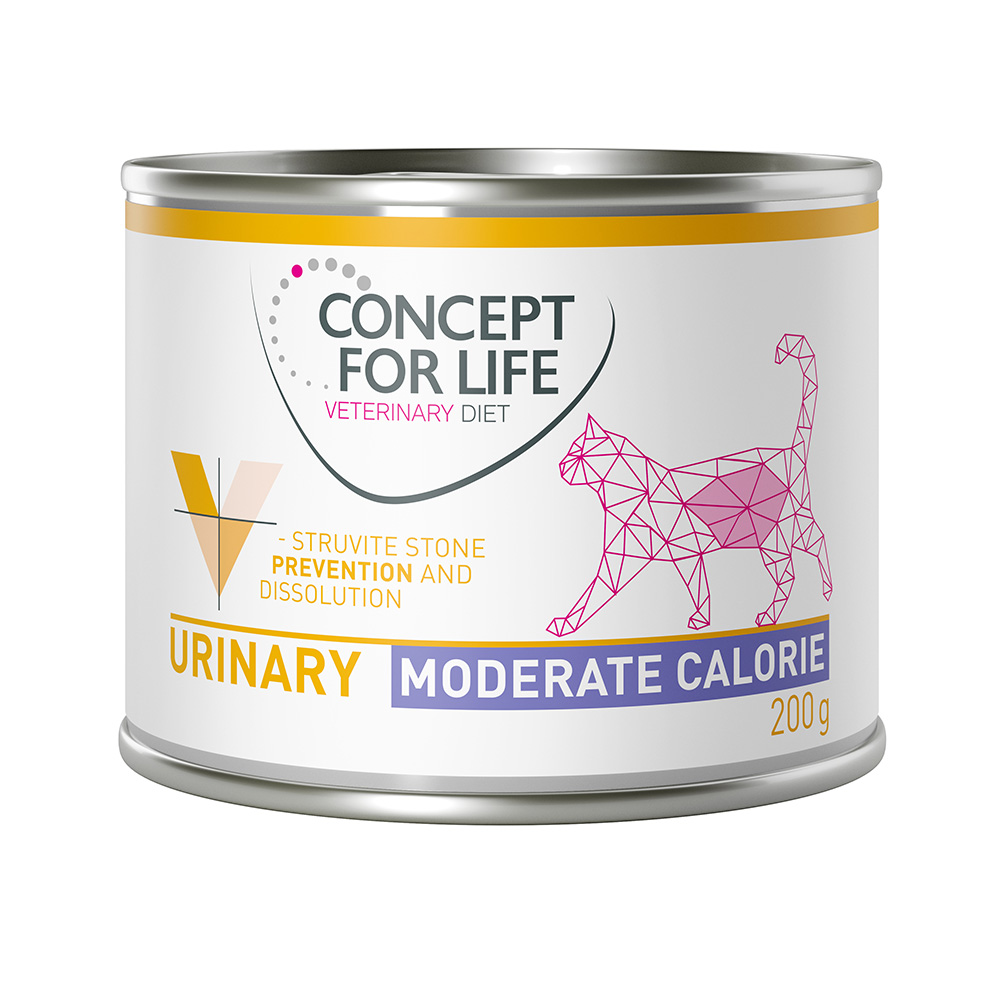 Concept for Life Veterinary Diet Urinary Moderate Calorie, kurczak - 6 x 200 g