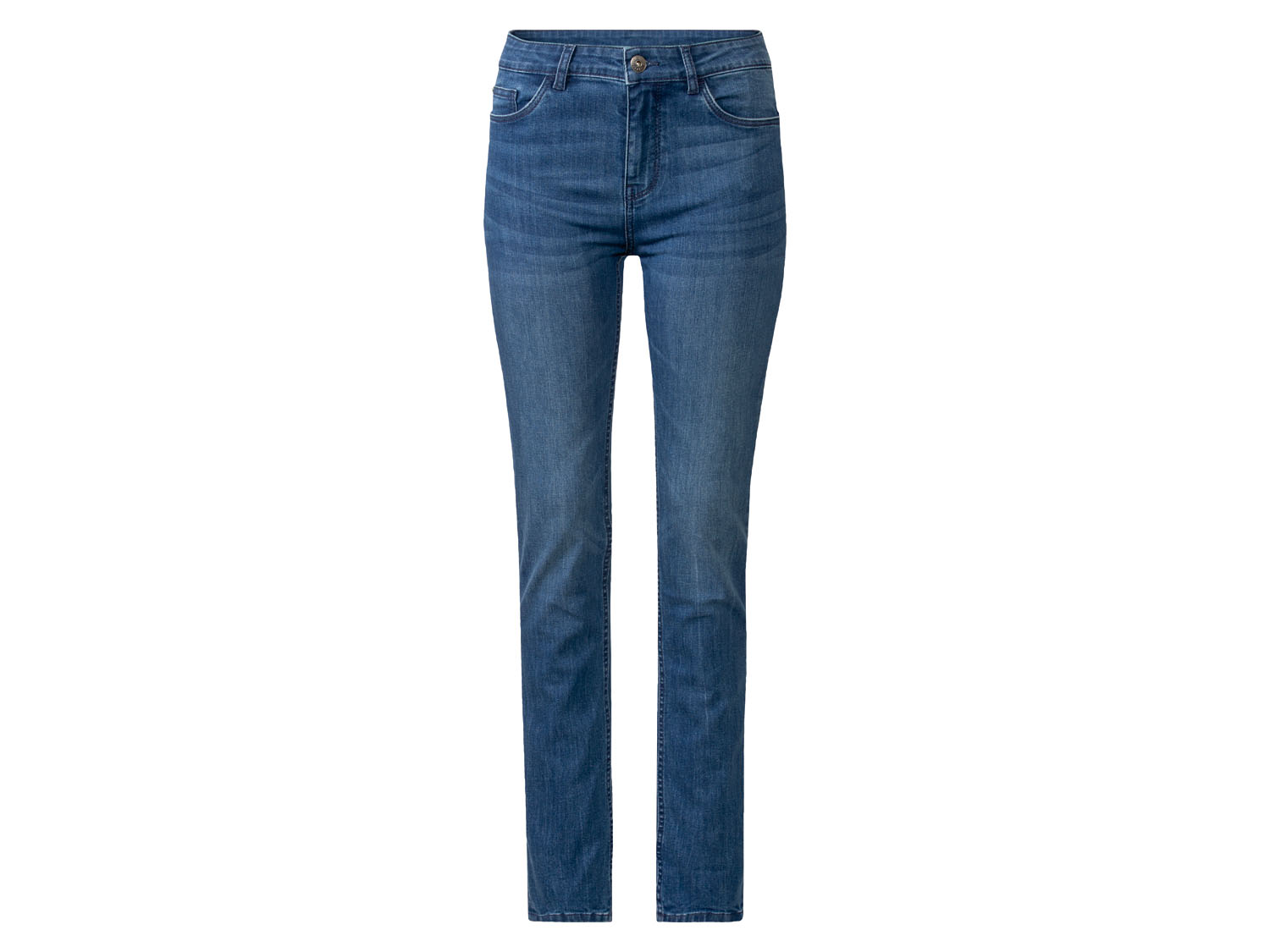 esmara® Jeansy damskie slim fit (Standardowa długość, Ciemnoniebieski, 36)
