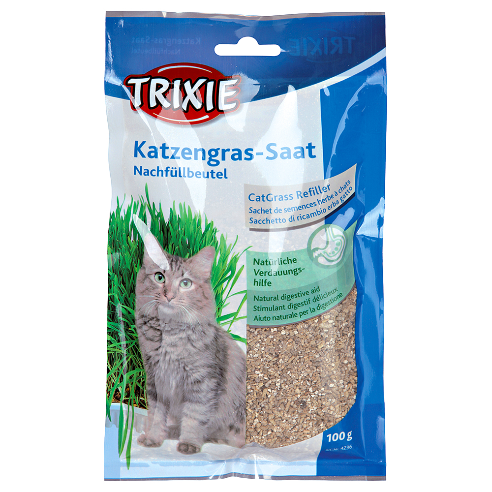 Trixie trawa dla kotów, 3 x 100 g - 3 x 100 g miniaturka