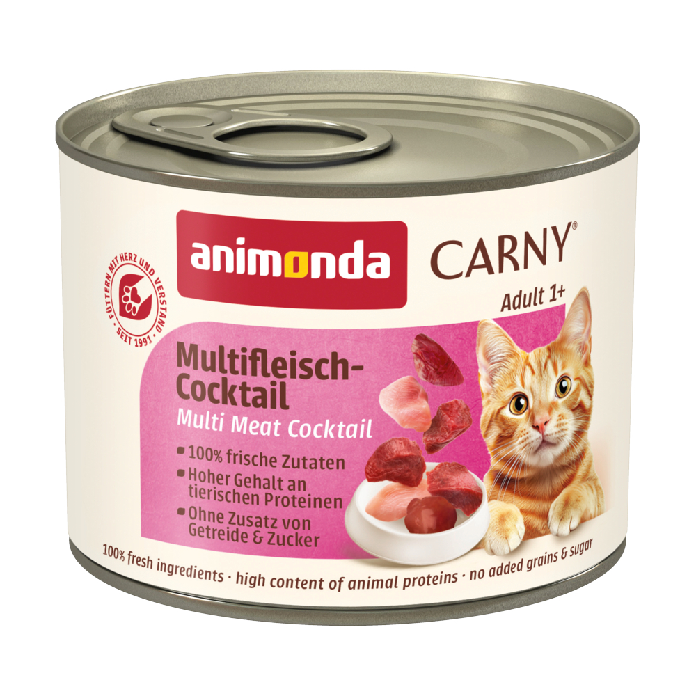 Korzystny pakiet animonda Carny Adult, 12 x 200 g - Koktajl mięsny