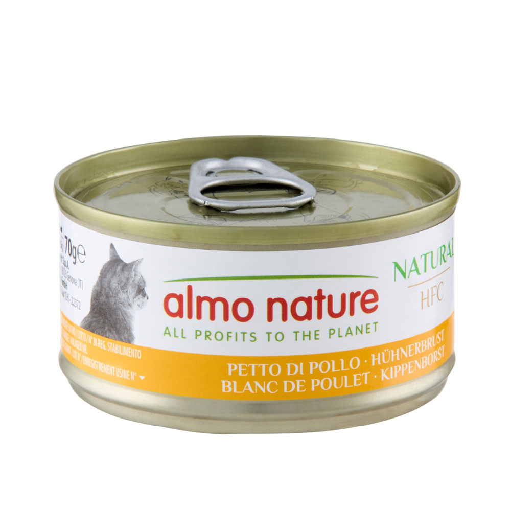 Megapakiet Almo Nature HFC Natural, 24 x 70 g - Pierś z kurczaka