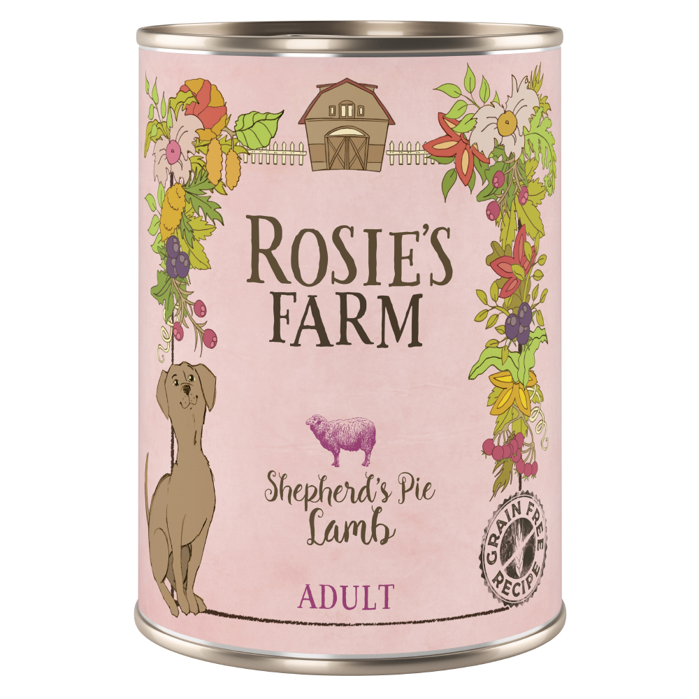 Pakiet Rosie's Farm Adult, 12 x 400 g  - Jagnięcina