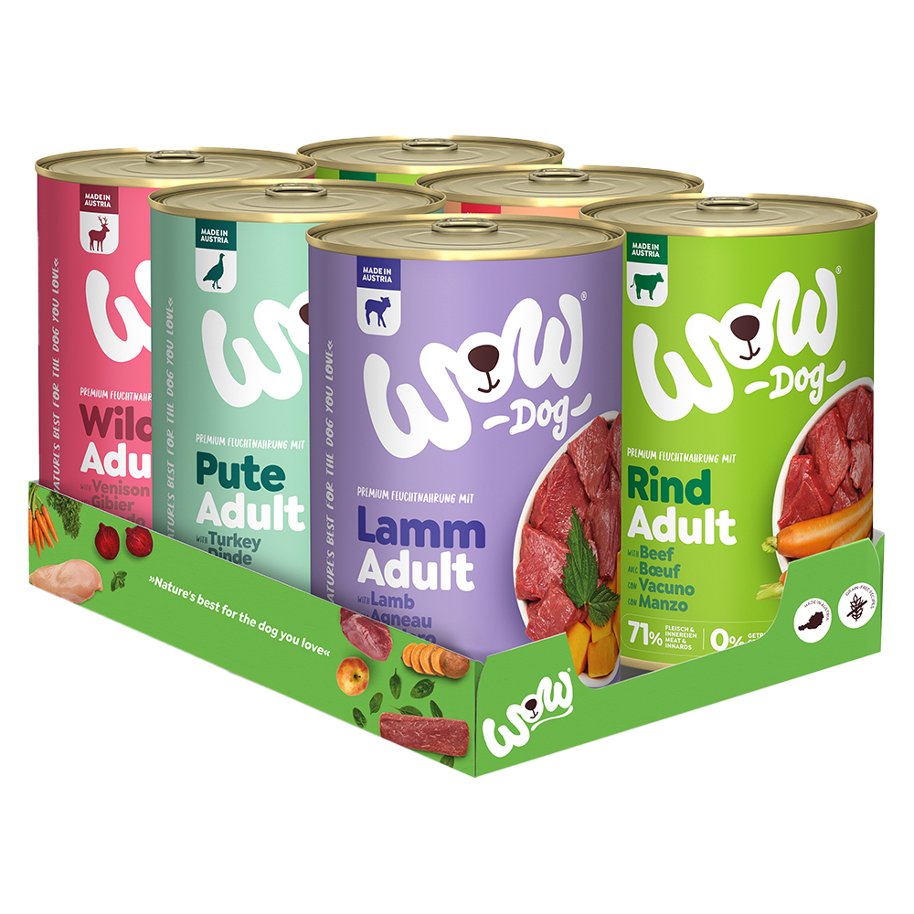 WOW Adult 6 x 400 g - Pakiet mieszany (5 odmian)