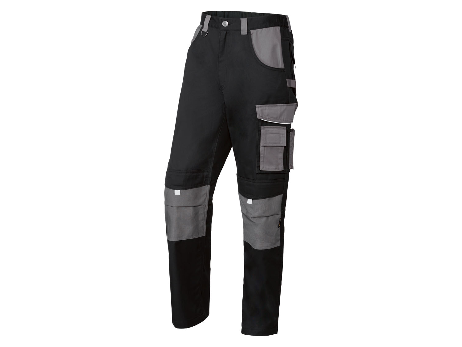 PARKSIDE PERFORMANCE® Spodnie robocze męskie, 1 para (Czarny/ szary, 58)