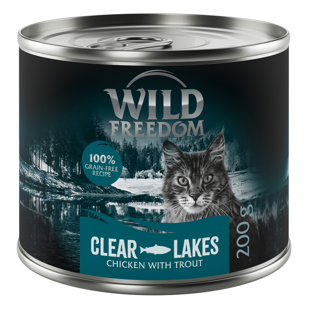 Korzystny pakiet Wild Freedom Adult, 12 x 200 g - Clear Lakes, Pstrąg i kurczak