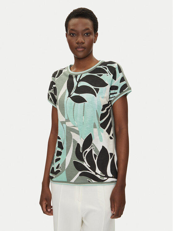Olsen Bluzka 11105070 Zielony Regular Fit