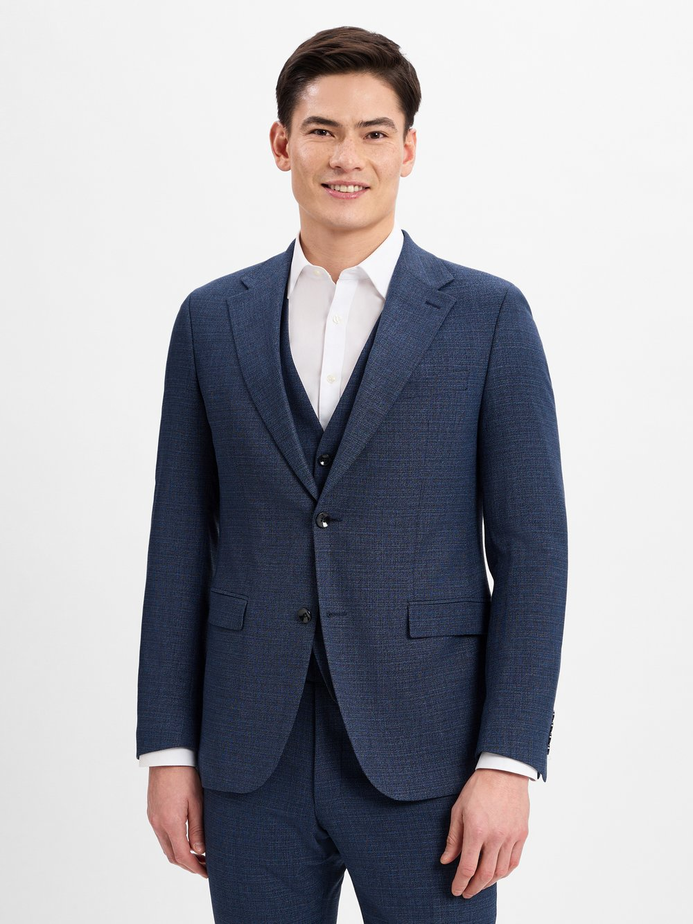 Strellson Męska kurtka modułowa - Alzer3 Mężczyźni Slim Fit Sztuczne włókno niebieski, 52