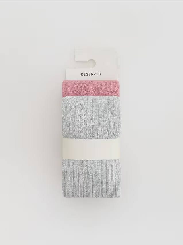 Reserved - Rajstopy 2 pack - jasnofioletowy
