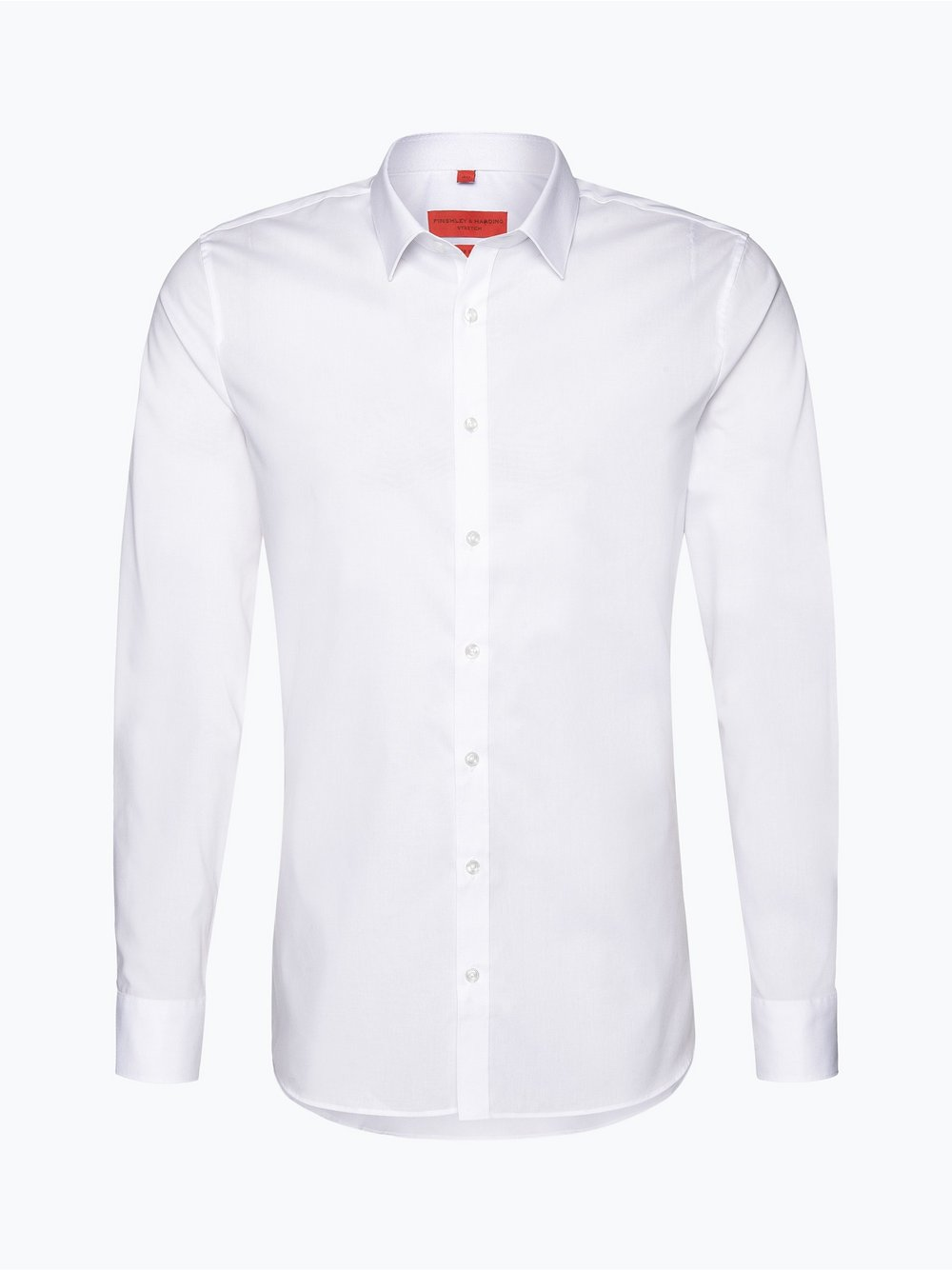 Finshley & Harding Koszula męska Mężczyźni Super Slim Fit Bawełna biały, 36