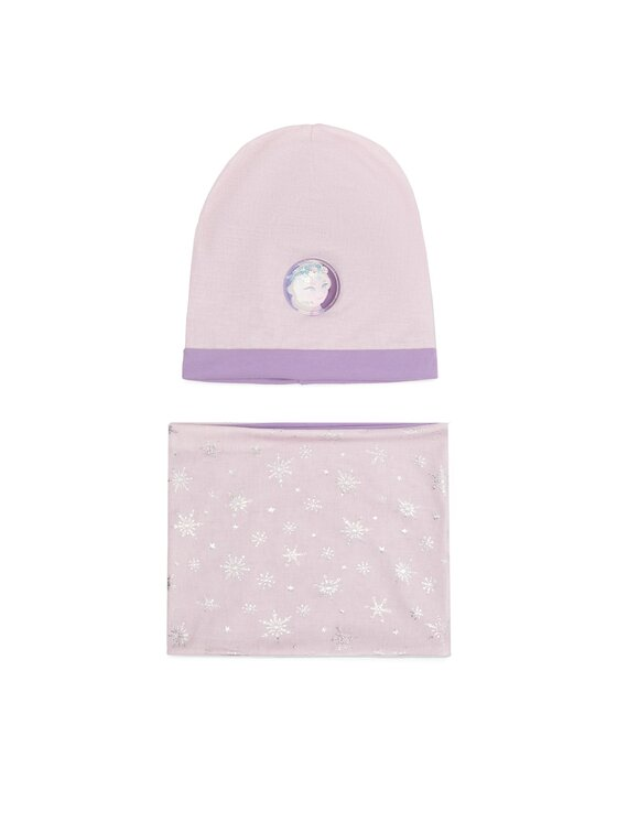 Frozen Komplet czapka i komin ACCCS-AW23-36DFR Fioletowy