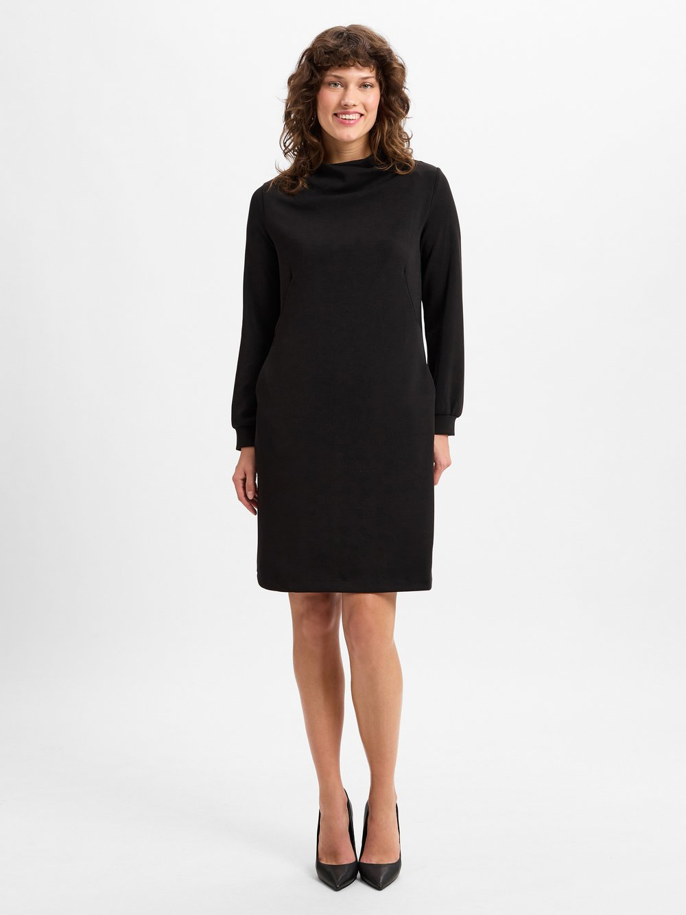 s.Oliver BLACK LABEL Sukienka damska Kobiety Modal czarny, 40