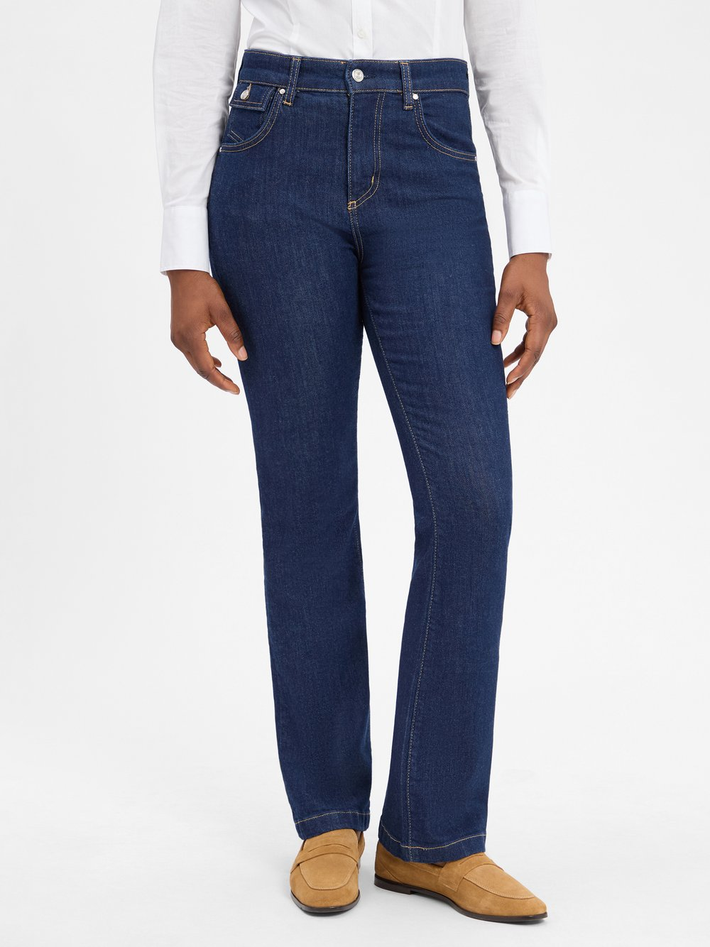 BOSS Dżinsy bootcut - Lyris Kobiety Bawełna niebieski, 29-32