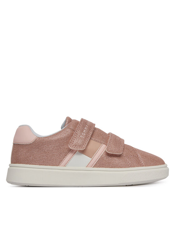 Tommy Hilfiger Sneakersy Flag Low Cut Velcro T1A9-34232-0745 S Różowy
