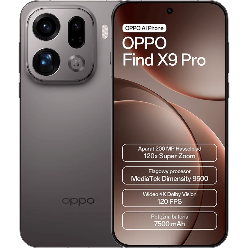 OPPO Find X9 Pro 5G 16/512 GB Brązowy