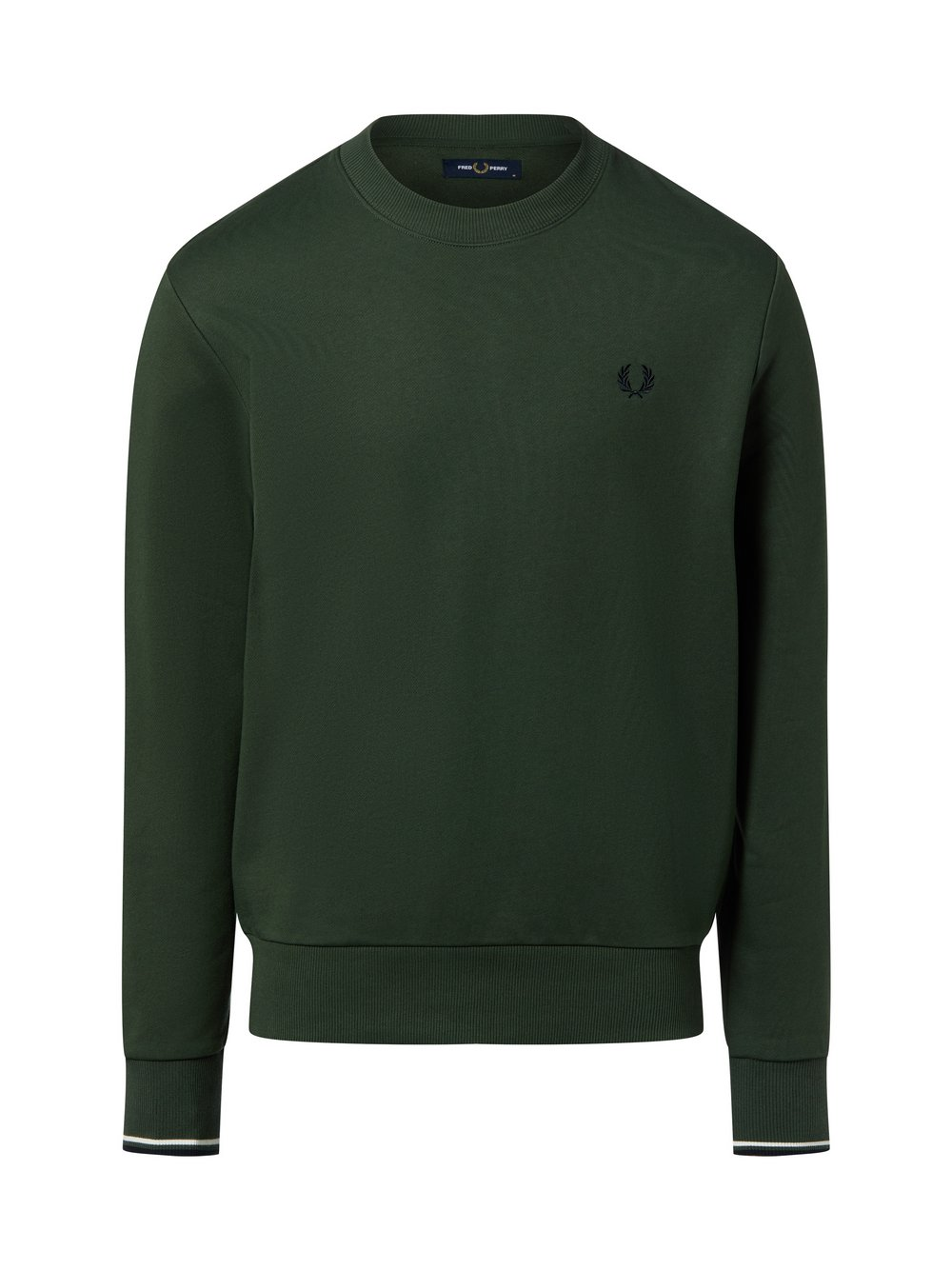 Fred Perry Męska bluza nierozpinana Mężczyźni Bawełna zielony, S