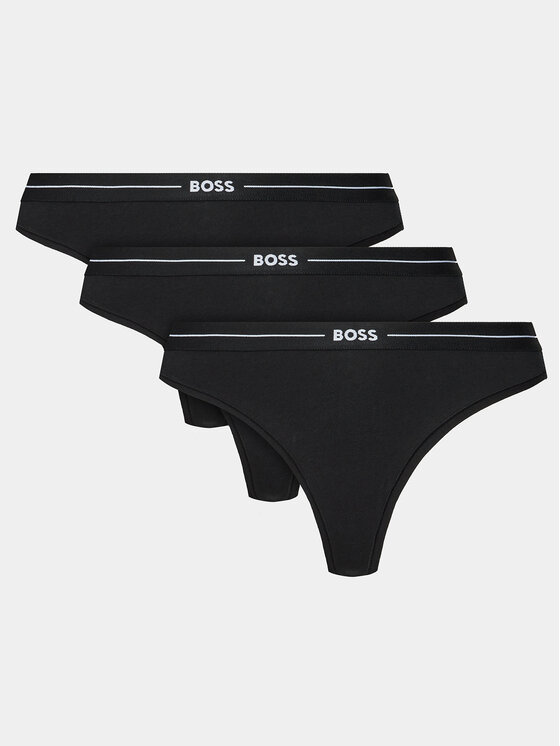 BOSS Komplet stringów 50510030 Czarny