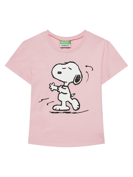 United Colors Of Benetton T-Shirt 3X1SC10NG Różowy Regular Fit
