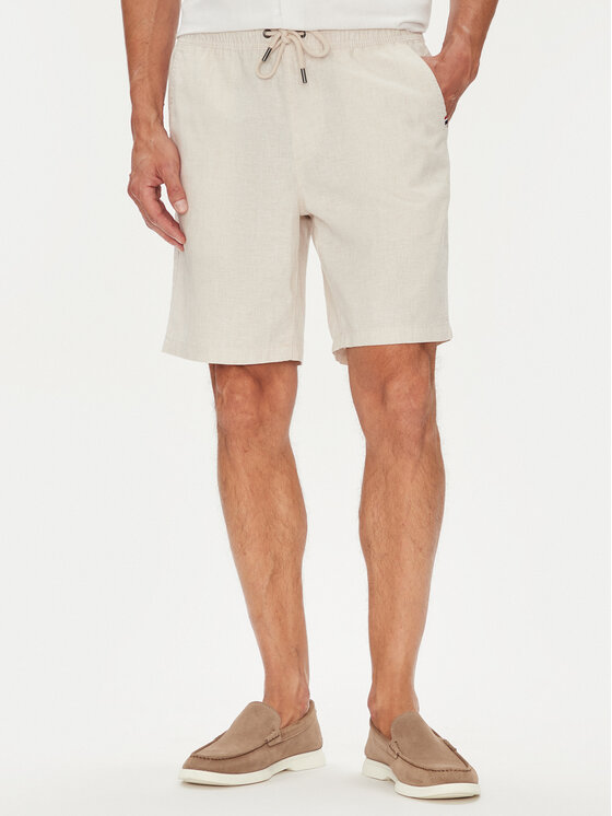 U.S. Polo Assn. Szorty materiałowe MUP4050 Beżowy Slim Fit