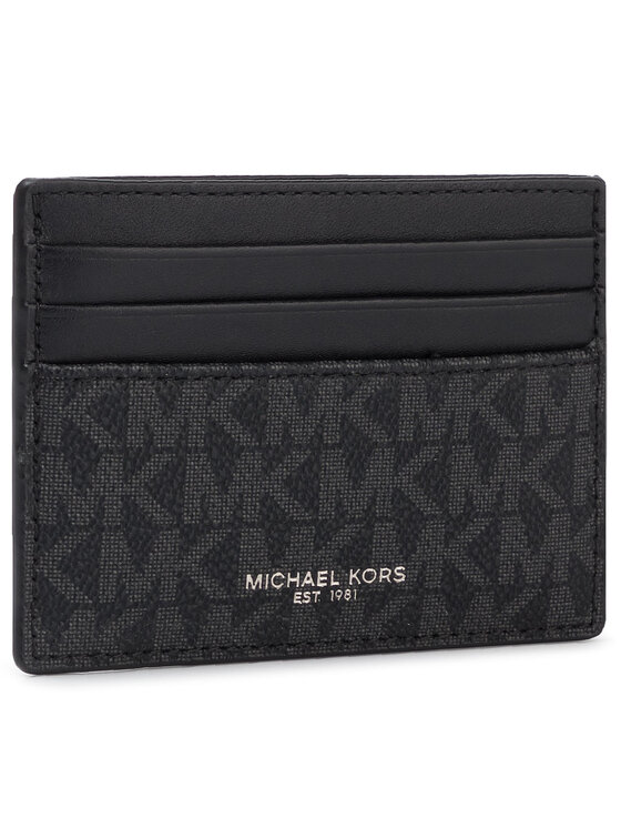 MICHAEL Michael Kors Etui na karty kredytowe Greyson 39F9LGYD2B Czarny