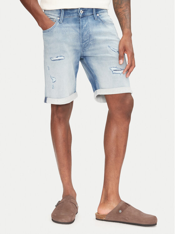Jack & Jones Szorty jeansowe Rick 12269607 Niebieski Regular Fit