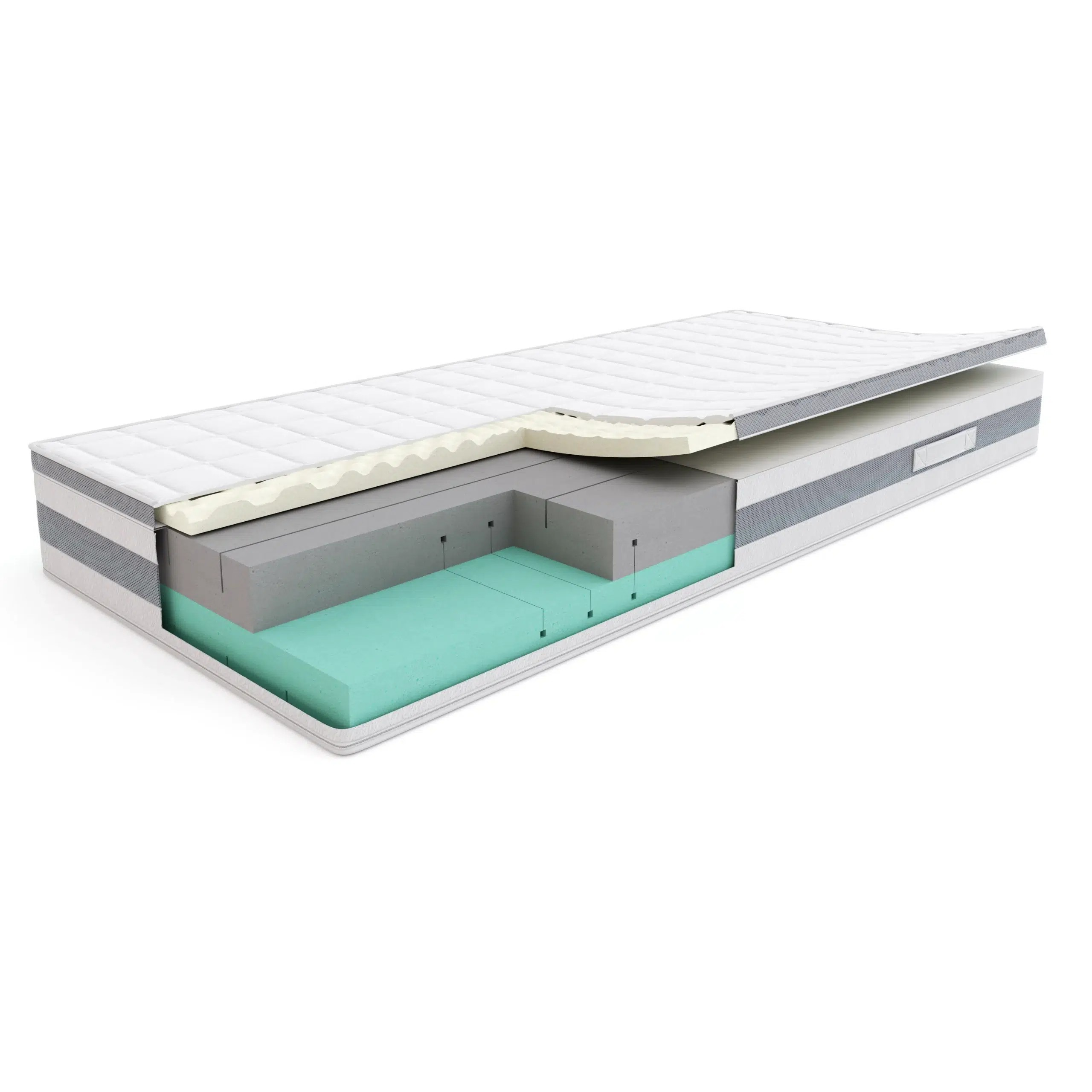Materac Comfort Plus SleepMed 80x200 cm piankowy, wyrób medyczny, H4/H5 twardy/bardzo twardy