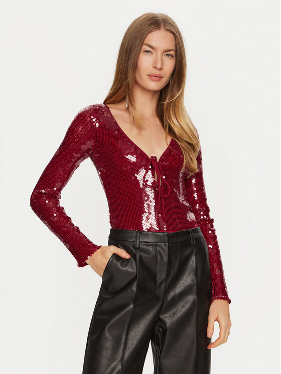 Bardot Body Verona 59471TB Czerwony Slim Fit