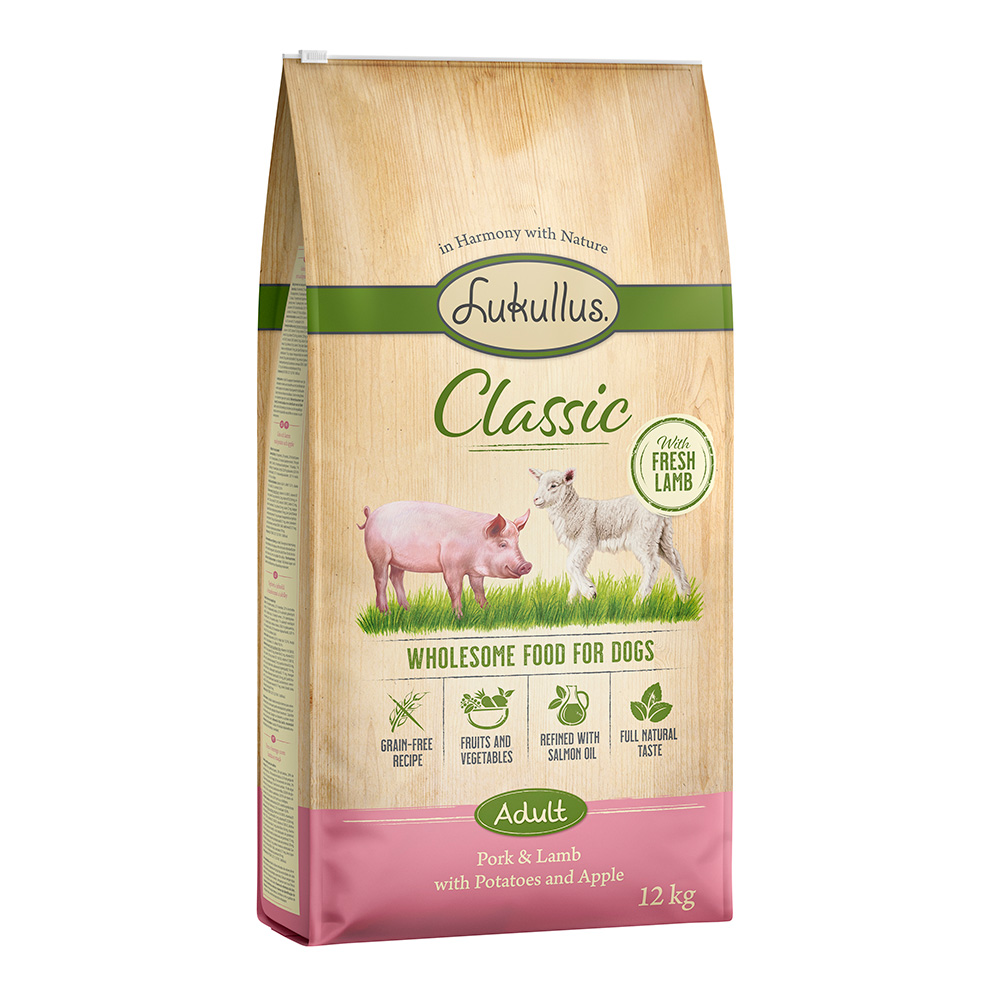 Lukullus Classic, wieprzowina i jagnięcina - 12 kg