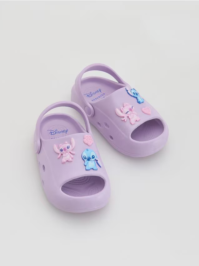 Reserved - Lekkie klapki Lilo i Stitch - lawendowy