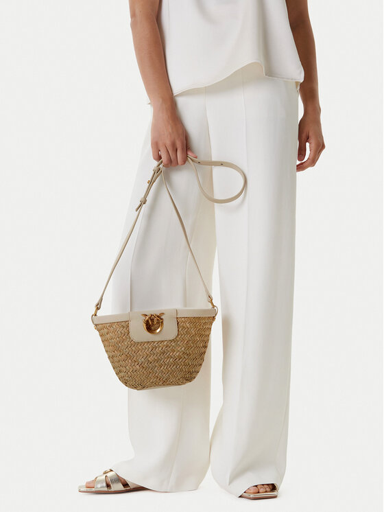 PINKO Torebka Love Summer Bucket PE 25 PLTT 103325 A1RL Beżowy