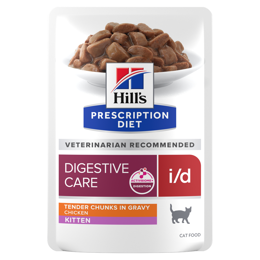 Hill's Prescription Diet i/d Digestive Care Kitten, kurczak w sosie - 12 x 85 g