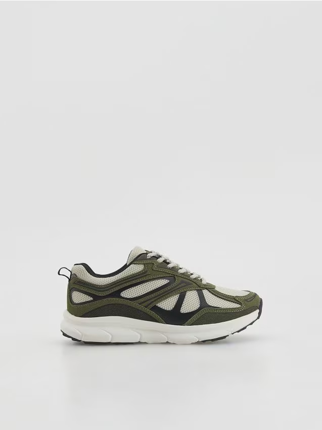 Reserved - Klasyczne sneakersy - oliwkowy