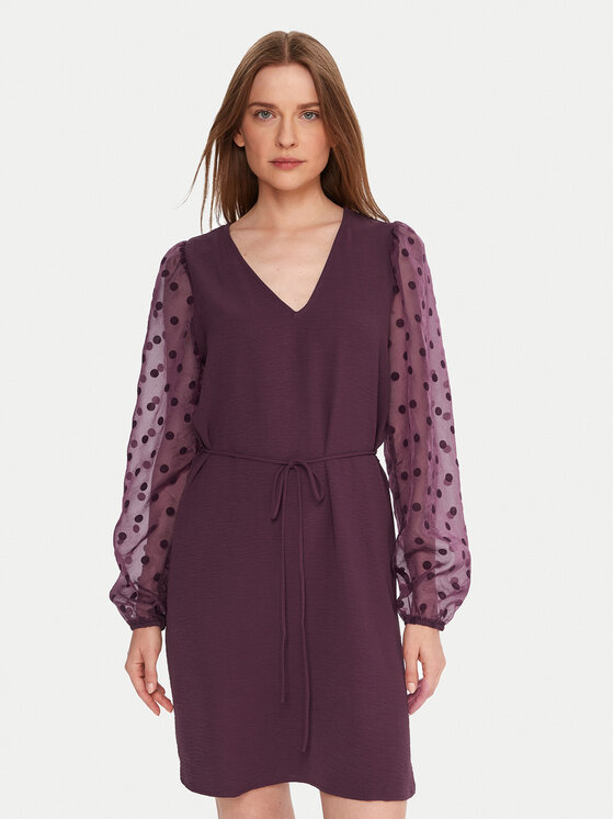 Vero Moda Sukienka koktajlowa Alva 10337473 Fioletowy Regular Fit