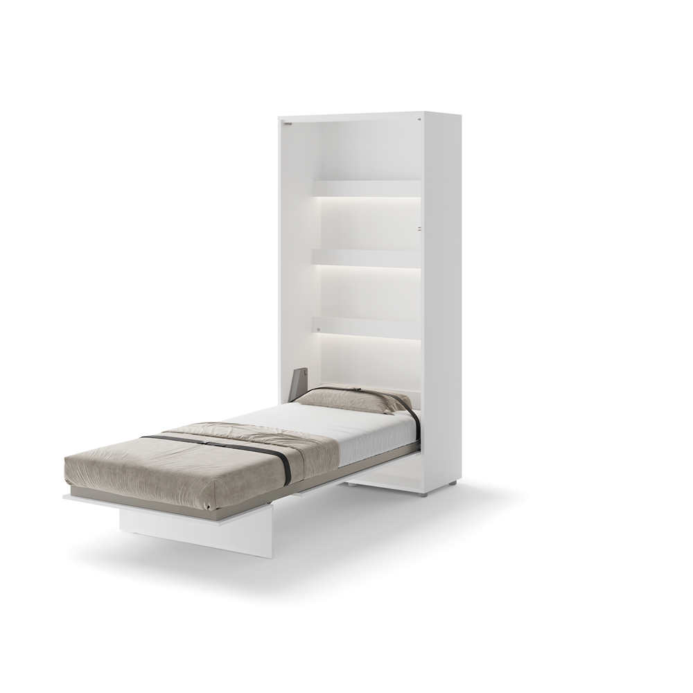 Półkotapczan pionowy BC-03 Bed Concept 90x200 cm Biały połysk lenart, lenart meble, meble lenart, bed concept, półkotapczany, półkotapczan lenart, półkotapczany lenart, łóżko w szafie, półkotapczan bed concept