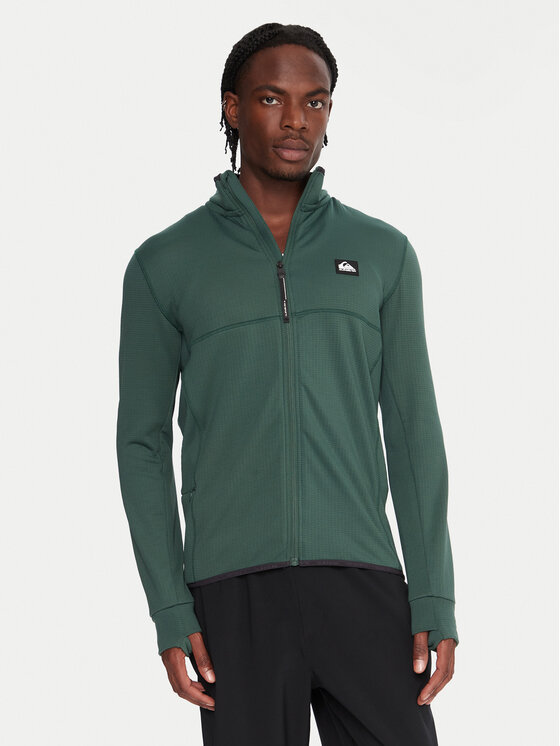 Quiksilver Bluza techniczna Steep Point EQYPF03078 Zielony Slim Fit miniaturka