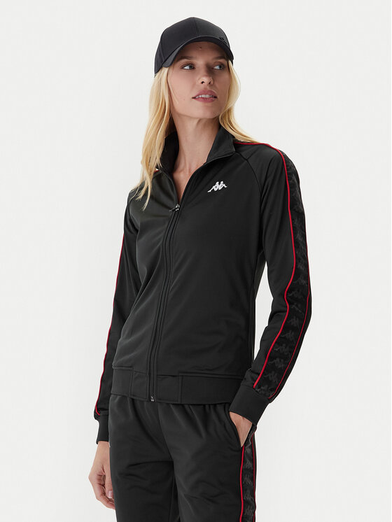 Kappa Bluza 301PSC0 Czarny Slim Fit miniaturka