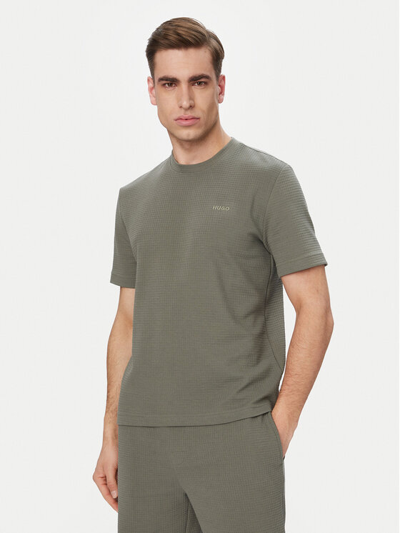 HUGO T-Shirt Austin 50532011 Zielony ciemny Regular Fit