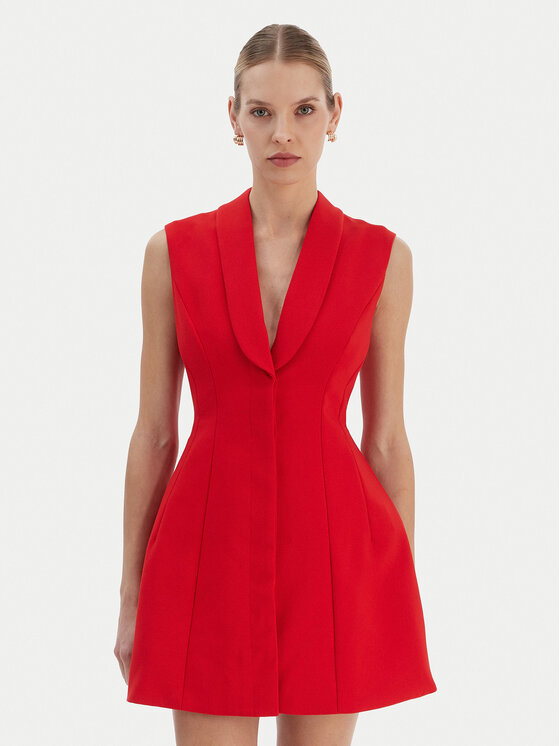 Bardot Sukienka koktajlowa Destene 59724DB Czerwony Slim Fit