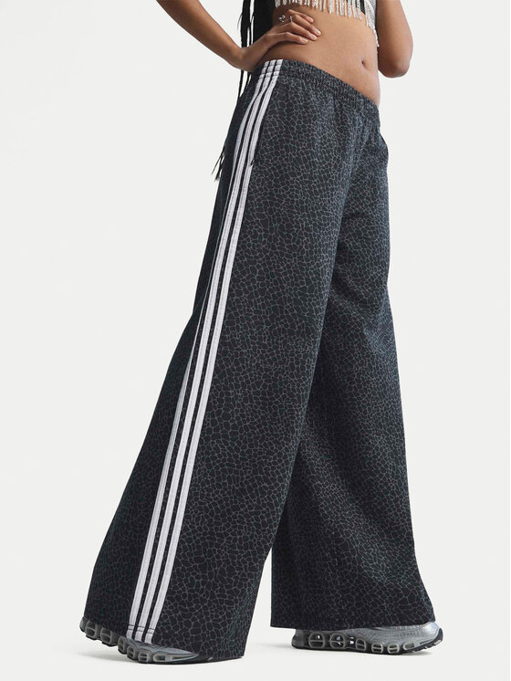 adidas Jeansy Firebird Aop KD2816 Szary Loose Fit