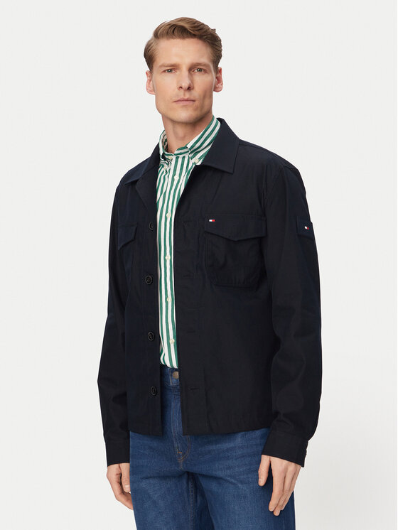 Tommy Hilfiger Kurtka przejściowa MW0MW38712 Granatowy Regular Fit