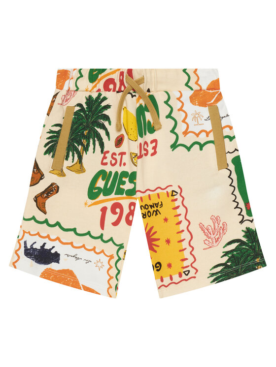 Guess Szorty sportowe L6GD09 KA6R4 Kolorowy Regular Fit