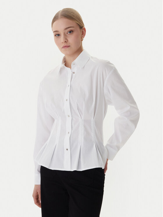 Morgan Koszula 261-CORSET Biały Slim Fit miniaturka