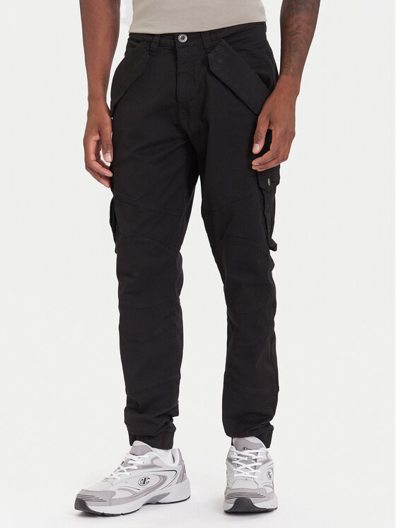 Alpha Industries Spodnie materiałowe Combat 126215 Czarny Slim Fit