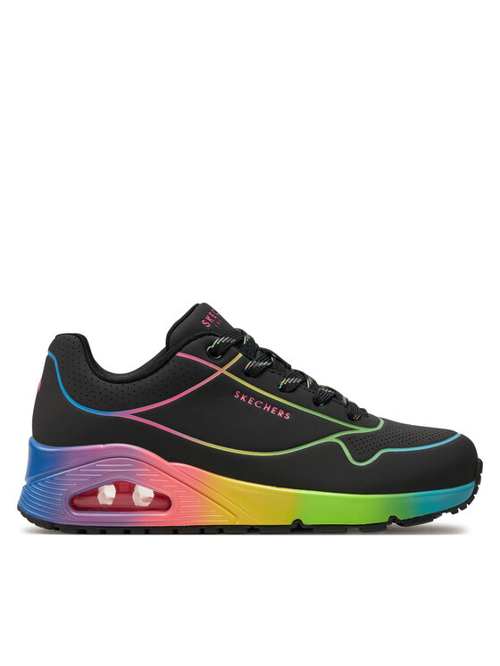 Skechers Sneakersy Uno Pop Of Sunshine 155148/BKMT Czarny