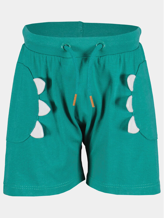Blue Seven Szorty sportowe 938084 X Zielony Regular Fit miniaturka