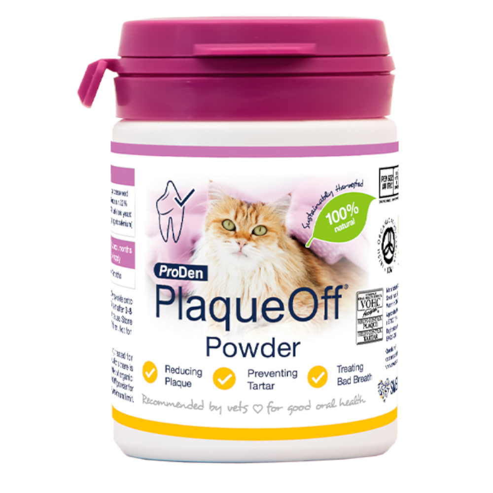 ProDen PlaqueOff Bio do pielęgnacji zębów dla kota - 40 g