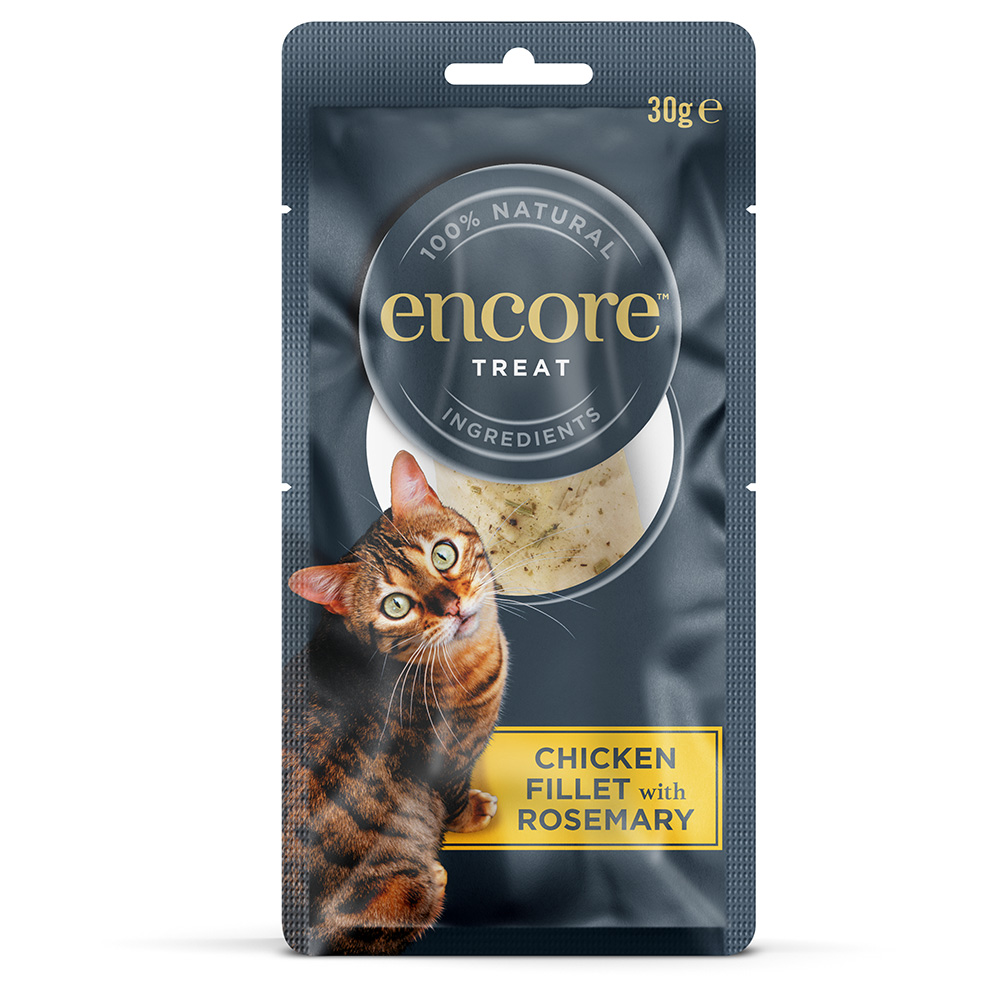 Encore Cat Treat, filet z kurczaka z rozmarynem - 30 g miniaturka