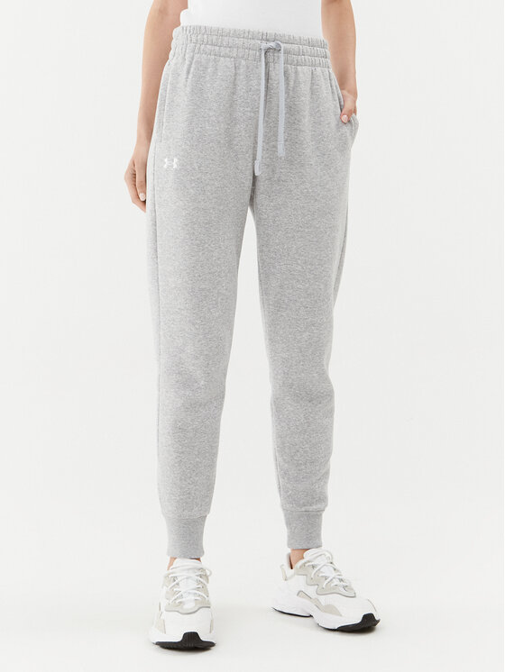 Under Armour Spodnie dresowe Ua Rival Fleece Jogger 1379438 Szary Loose Fit